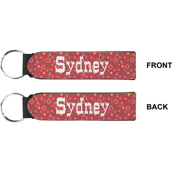 Red Western Wristlet (Front + Back)