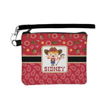 Red Western Wristlet ID Case w/ Name or Text