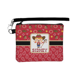 Red Western Wristlet ID Case w/ Name or Text
