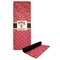 Red Western Yoga Mat with Black Rubber Back Full Print View