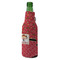 Red Western Zipper Bottle Cooler - ANGLE (bottle)