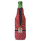 Red Western Zipper Bottle Cooler - BACK (bottle)