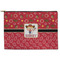 Red Western Zipper Pouch Large (Front)