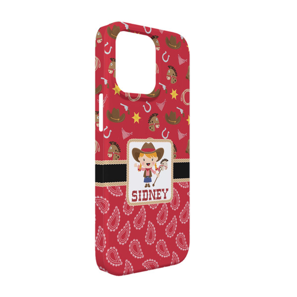 Custom Red Western iPhone Case - Plastic - iPhone 13 (Personalized)