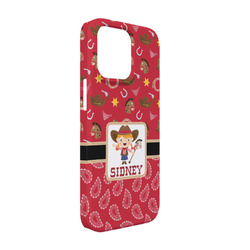 Red Western iPhone Case - Plastic - iPhone 13 Pro (Personalized)