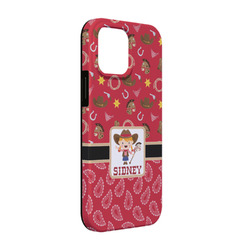 Red Western iPhone Case - Rubber Lined - iPhone 13 Pro (Personalized)