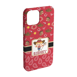 Red Western iPhone Case - Plastic - iPhone 15 (Personalized)