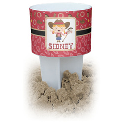 Red Western White Beach Spiker Drink Holder (Personalized)