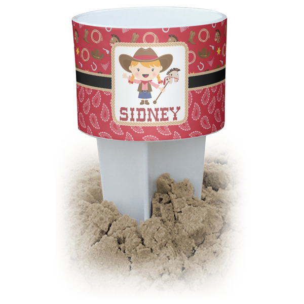 Custom Red Western Beach Spiker Drink Holder (Personalized)