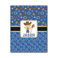 Blue Western Wood Print - 11x14 (Personalized)