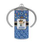 Blue Western 12 oz Stainless Steel Sippy Cup (Personalized)