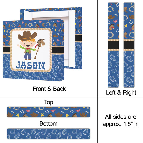 Blue Western 12x12 - Canvas Print - Approval