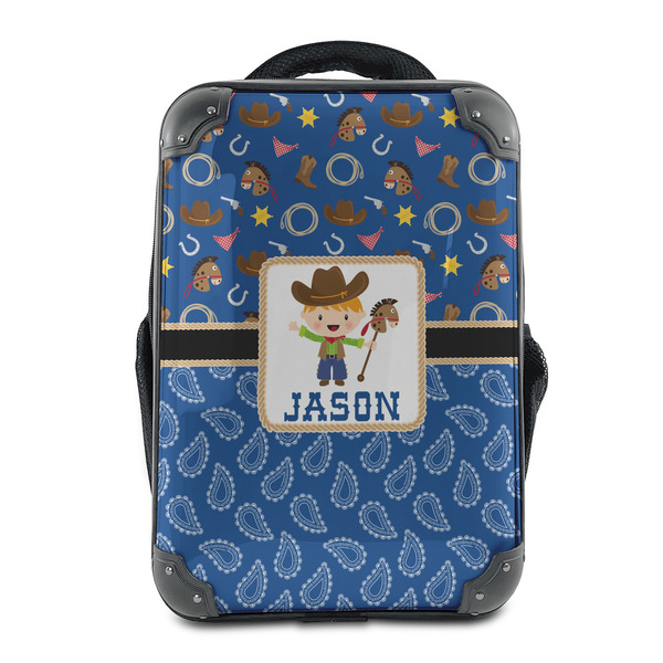 Custom Blue Western 15" Hard Shell Backpack (Personalized)
