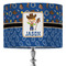 Blue Western 16" Drum Lamp Shade - Fabric (Personalized)
