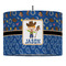 Blue Western Drum Pendant Lamp (Personalized)