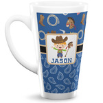Blue Western 16 Oz Latte Mug (Personalized)
