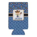 Blue Western Can Cooler (Personalized)