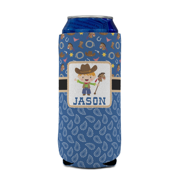 Blue Western 16oz Can Sleeve - FRONT (on can)