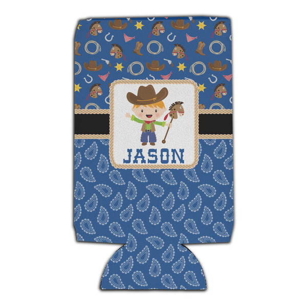 Blue Western 16oz Can Sleeve - Set of 4 - FRONT