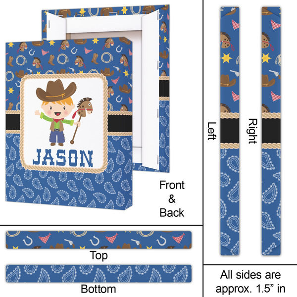 Blue Western 16x20 - Canvas Print - Approval