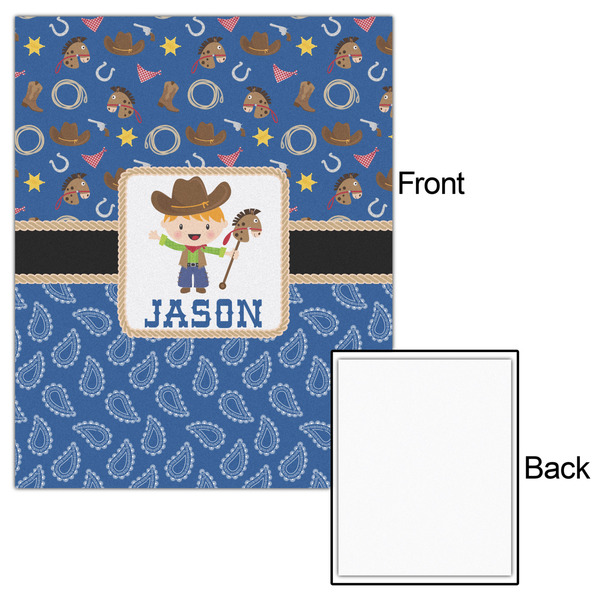 Blue Western 16x20 - Matte Poster - Front & Back