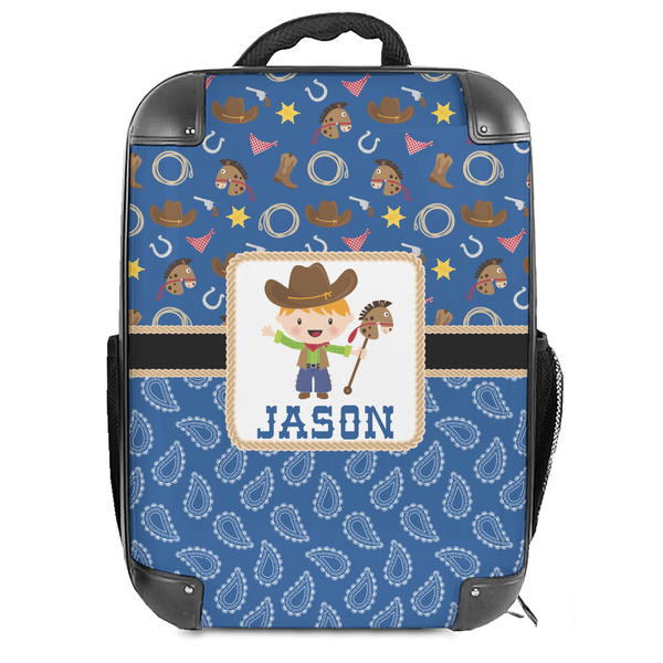 Custom Blue Western 18" Hard Shell Backpack (Personalized)