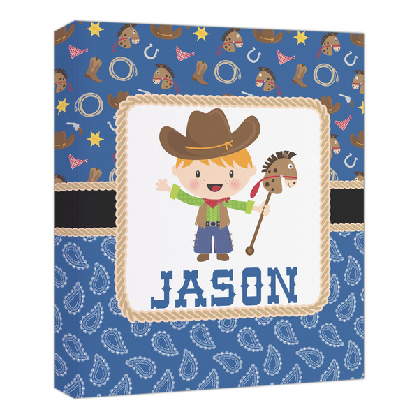 Custom Blue Western Canvas Print - 20x24 (Personalized)