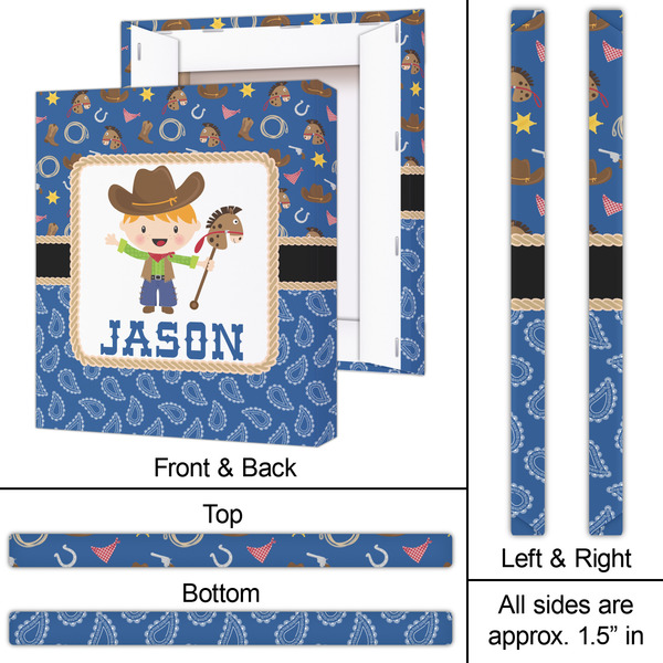 Blue Western 20x24 - Canvas Print - Approval