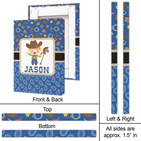 Blue Western 20x30 - Canvas Print - Approval