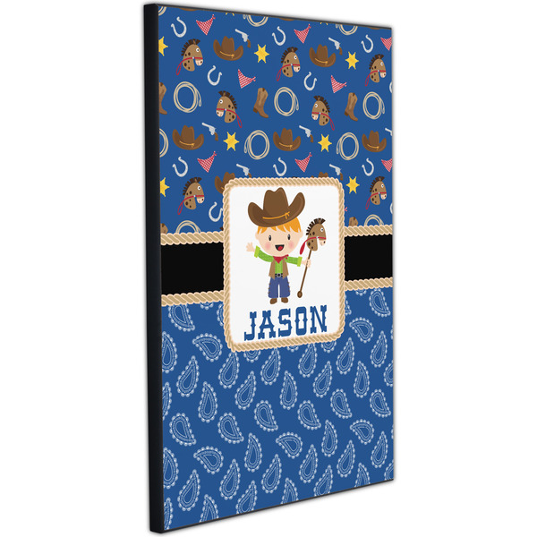 Blue Western 20x30 Wood Print - Angle View