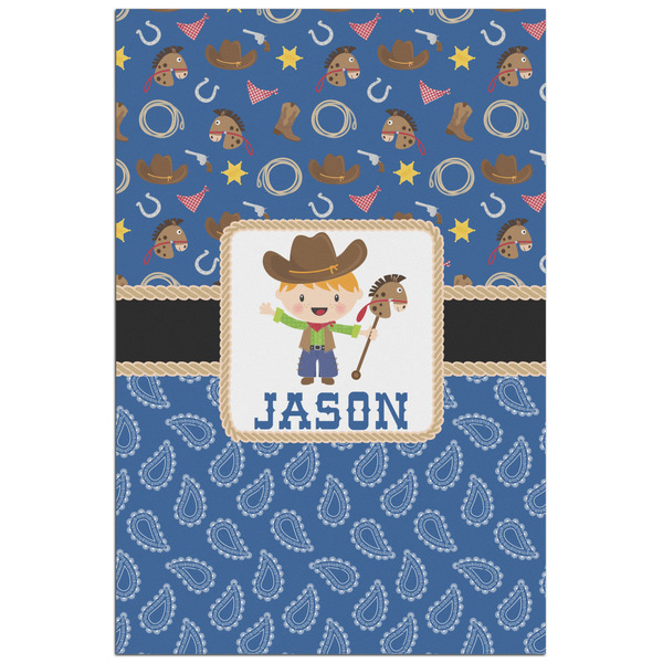 Custom Blue Western Poster - Matte - 24x36 (Personalized)