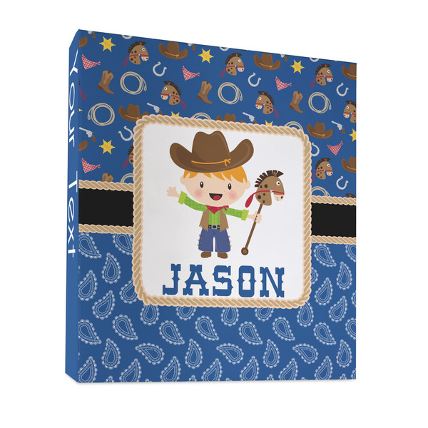 Blue Western 3 Ring Binders - Full Wrap - 1" - FRONT