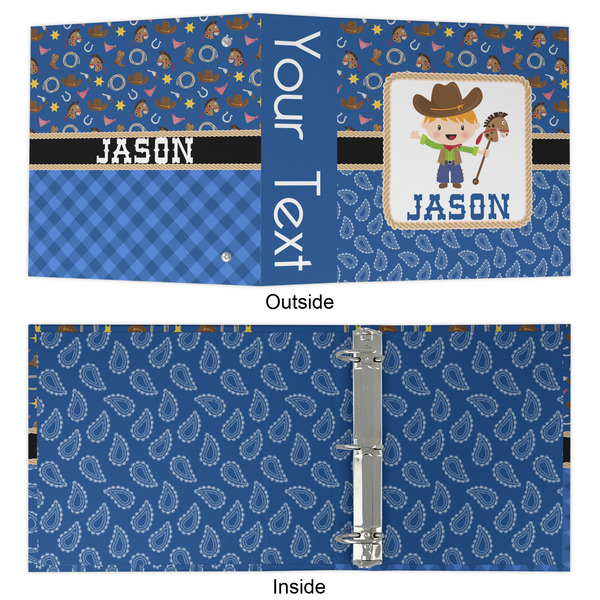 Blue Western 3 Ring Binders - Full Wrap - 2" - APPROVAL