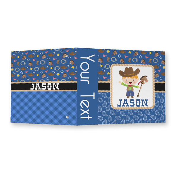 Blue Western 3 Ring Binders - Full Wrap - 2" - OPEN OUTSIDE