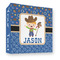Blue Western 3 Ring Binder - Full Wrap - 3" (Personalized)