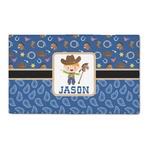 Blue Western 3' x 5' Patio Rug (Personalized)
