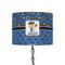 Blue Western 8" Drum Lamp Shade - Fabric (Personalized)