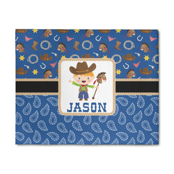 Blue Western 8' x 10' Indoor Area Rug (Personalized)