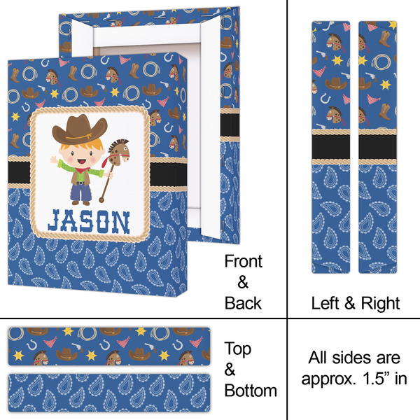 Blue Western 8x10 - Canvas Print - Approval