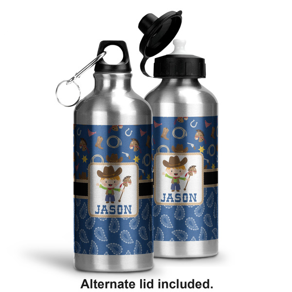 Blue Western Aluminum Water Bottle - Alternate lid options