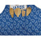 Blue Western Apron - Pocket Detail with Props