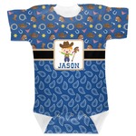 Blue Western Baby Bodysuit 0-3 (Personalized)
