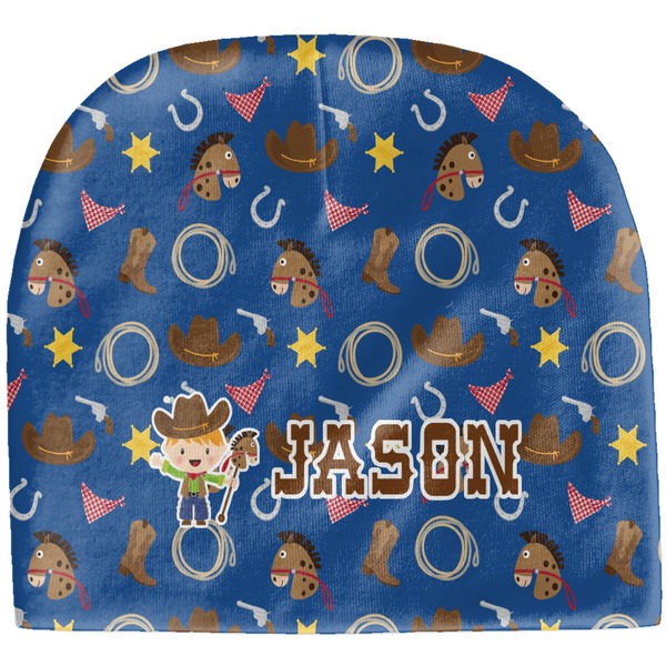 Custom Blue Western Baby Hat (Beanie) (Personalized)