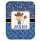 Blue Western Baby Swaddling Blanket (Personalized)