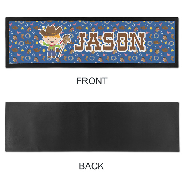 Blue Western Bar Mat - Large - APPROVAL