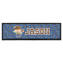 Blue Western Bar Mat - Large (Personalized)