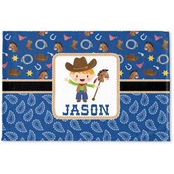 Blue Western Woven Mat (Personalized)