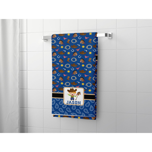 Blue Western Bath Towel - LIFESTYLE