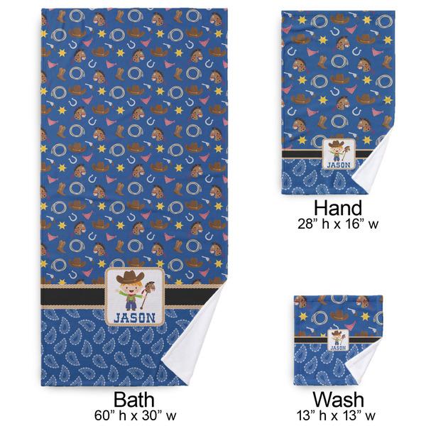 Blue Western Bath Towel Sets - 3-piece - Approval