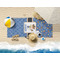 Blue Western Beach Towel Lifestyle